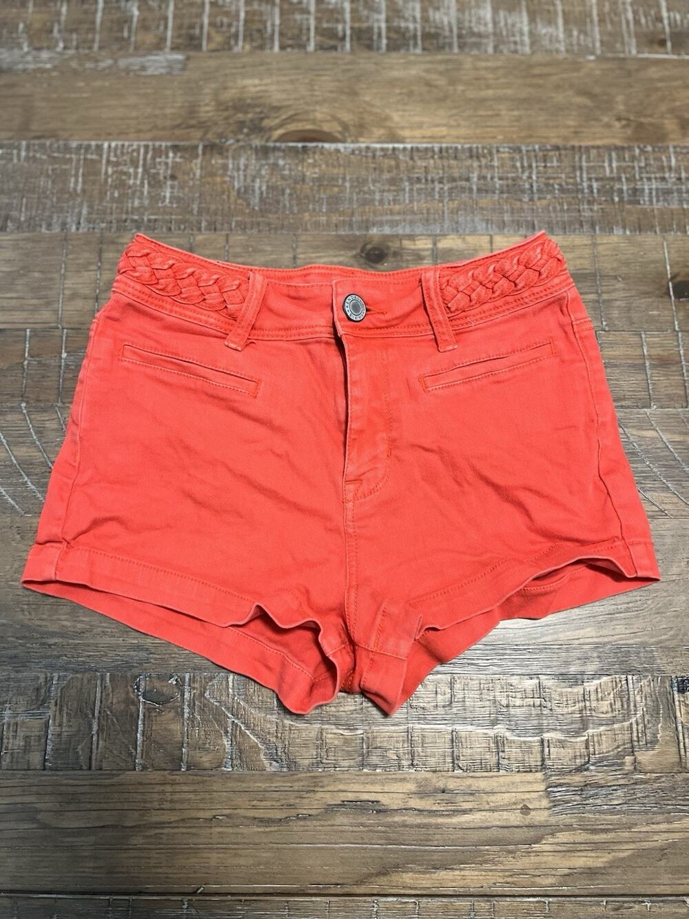 Kendall & Kylie High Waist Shorts Size 7 Braided Waist Embellishment Festival